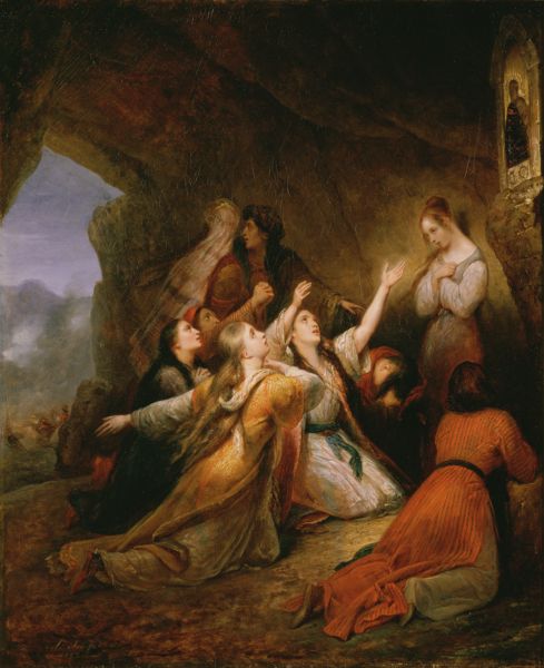 Greek Women Imploring at the Virgin of Assistance